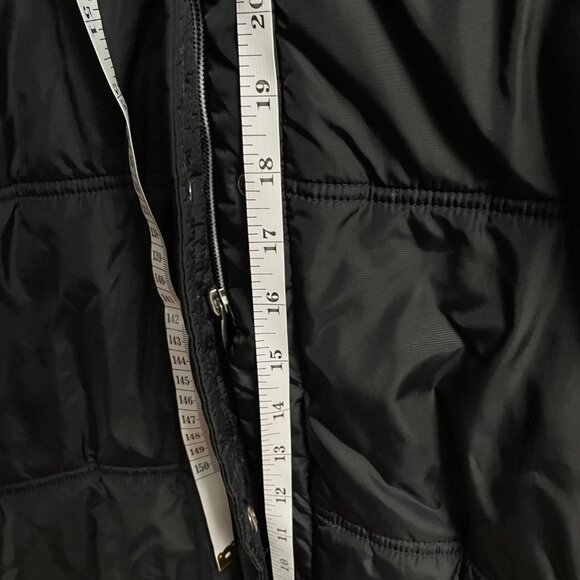 Zara Basic Long Puffer Coat Women’s Size M Black Quilted Full-Length Winter - Picture 6 of 6